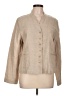 Eileen Fisher Tan 3/4 Sleeve Button-Down Shirt Size L - photo 1