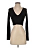Missguided Black Long Sleeve Top Size 2 - photo 1