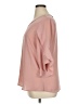April 0100% Polyester Pink 3/4 Sleeve Blouse Size XL - photo 5
