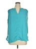 Zenana 100% Polyester Teal Sleeveless Blouse Size XL - photo 1
