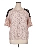 Worthington Pink Short Sleeve Blouse Size XL (petite) - photo 1