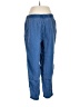 Purejill Solid Blue Casual Pants Size M - photo 2