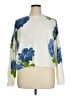 CeCe Floral White Pullover Sweater Size XL - photo 1