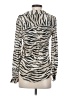 L'Agence Animal Print Ivory Long Sleeve Blouse Size XS (0) - photo 2