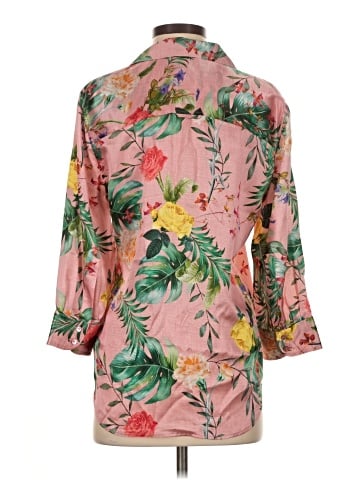 L'Agence 3/4 Sleeve Silk Top (view 2)