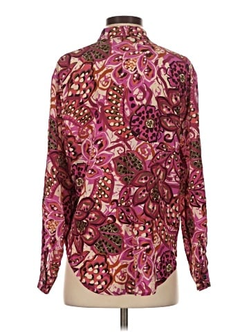 Johnny Was Long Sleeve Silk Top (view 2)
