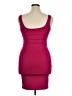 Bebe Solid Burgundy Cocktail Dress Size XL - photo 2
