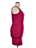 Bebe Solid Burgundy Cocktail Dress Size XL - photo 4