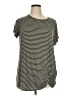 Westport Stripes Gray Short Sleeve T-Shirt Size 1X - photo 1