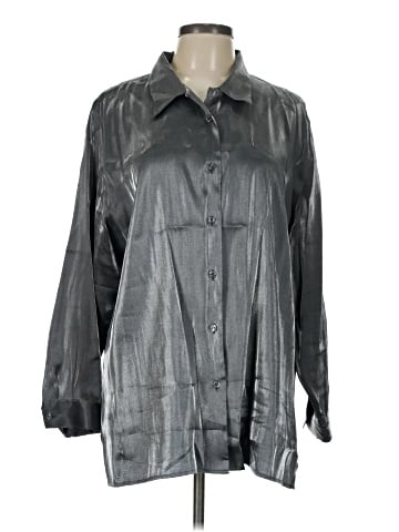 Style&Co 3/4 Sleeve Button-Down Shirt (view 1)