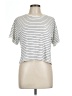 FRAME Stripes Silver Short Sleeve T-Shirt Size L - photo 1