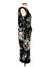 FUZZI Floral Black Cocktail Dress Size L - photo 4