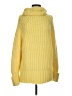 Pilcro Solid Yellow Turtleneck Sweater Size S - photo 1