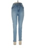 Curve Appeal Solid Blue Jeans Size 10 - photo 1
