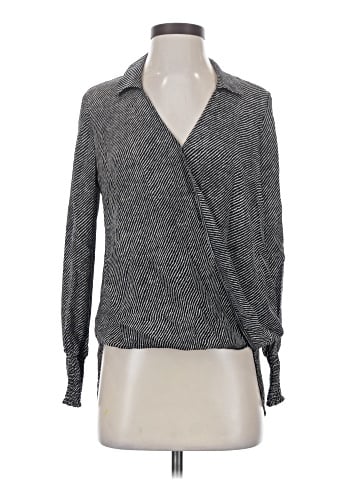 L'Agence Long Sleeve Silk Top (view 1)