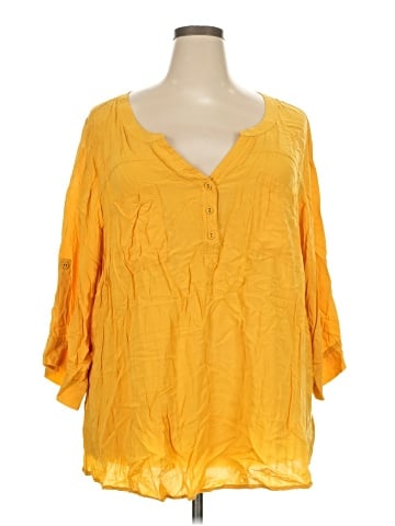 Torrid 3/4 Sleeve Blouse (view 1)