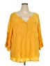 Torrid 100% Rayon Yellow 3/4 Sleeve Blouse Size 5X Plus (5) - photo 1