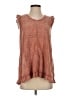 Easel Brown Sleeveless Blouse Size S - photo 1