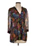 Cynthia Steffe 100% Polyester Purple 3/4 Sleeve Blouse Size S - photo 1