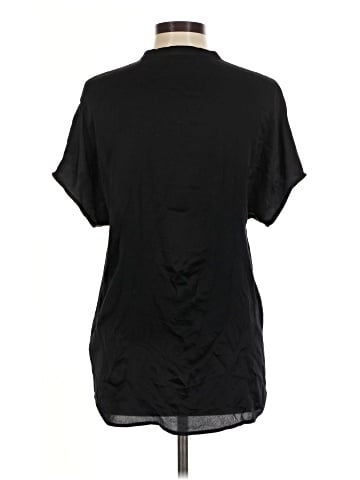 Vince. Short Sleeve Silk Top (view 2)