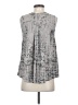 Enza Costa 100% Rayon Gray Sleeveless Blouse Size Sm (1) - photo 2