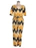 The Odells Chevron-herringbone Yellow Jumpsuit Size L - photo 1