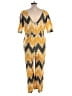 The Odells Chevron-herringbone Yellow Jumpsuit Size L - photo 2
