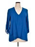 Karen Kane 100% Polyester Blue 3/4 Sleeve Blouse Size L - photo 1