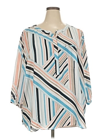 Not Your Daughter's Jeans 3/4 Sleeve Blouse (view 1)