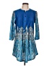 Reborn Paisley Blue Casual Dress Size L - photo 1