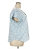 Kenar Blue Short Sleeve Blouse Size 2X - photo 4