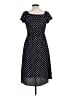 Monteau Polka Dots Black Casual Dress Size L - photo 2