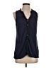 Splendid Blue Sleeveless Blouse Size S - photo 1