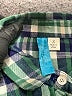 Buttons 100% Cotton Plaid Green Long Sleeve Button-Down Shirt Size S - photo 7