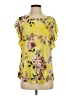 emerald Yellow Short Sleeve Blouse Size S - photo 1