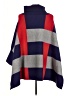 Milano Color Block Red Poncho One size - photo 2
