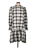 ME+EM Plaid Gray Casual Dress Size 10 - photo 1