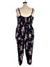Old Navy 100% Rayon Floral Blue Jumpsuit Size XXL - photo 2