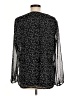 Coldwater Creek 100% Polyester Polka Dots Black Long Sleeve Blouse Size M - photo 2