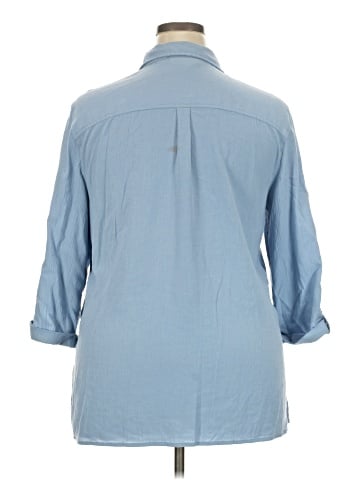 Monterey Bay Clothing Company 3/4 Sleeve Button-Down Shirt (view 2)