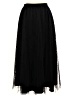 Self-Portrait Solid Black Formal Skirt Size 6 - photo 1