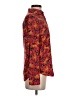 J.Crew Collection 100% Silk Floral Red Long Sleeve Silk Top Size 2 - photo 4