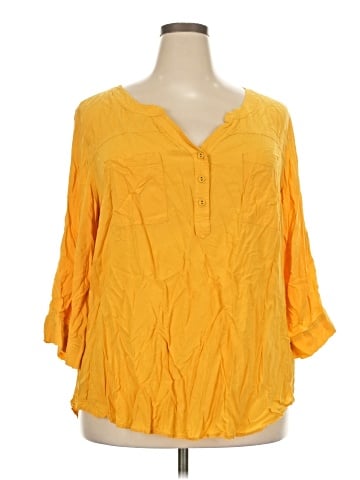 Torrid 3/4 Sleeve Blouse (view 1)