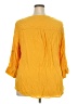 Torrid 100% Rayon Yellow 3/4 Sleeve Blouse Size 3X Plus (3) - photo 2