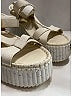 Chloé Metallic Ivory Sandals Size EU 39 - photo 3