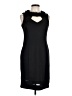 Spense Solid Black Cocktail Dress Size 10 - photo 1