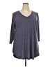 Torrid Gray 3/4 Sleeve T-Shirt Size 3X Plus (3) - photo 1