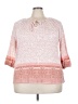 Como Vintage Pink 3/4 Sleeve Blouse Size 2X - photo 1