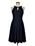 Wisp Chevron-herringbone Blue Casual Dress Size 6 - photo 1