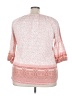 Como Vintage Pink 3/4 Sleeve Blouse Size 2X - photo 2